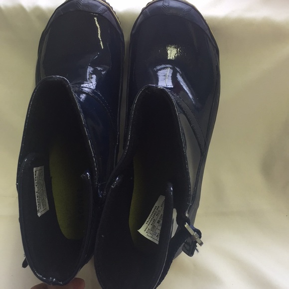 Sorel Slim boot Pull on Glow Rain boots Navy Blue - Picture 15 of 16